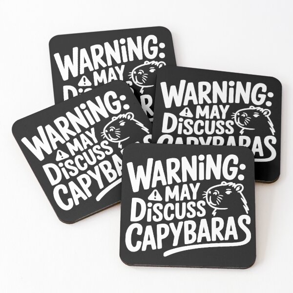 Item preview, Warning May Discuss Capybaras designed and sold by theartfulaspie.