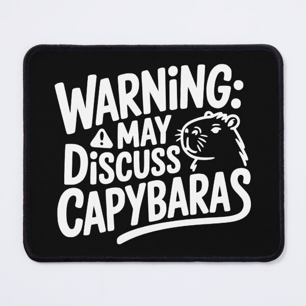 Item preview, Warning May Discuss Capybaras designed and sold by theartfulaspie.