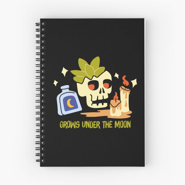 Item preview, Spooky Skull Plant Grows Under The Moon designed and sold by Panna Limon Store.