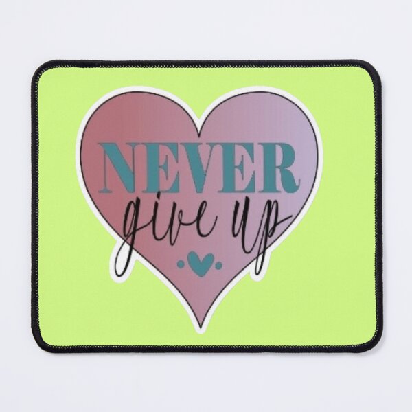 Item preview, Never Give Up Pastel Heart Aesthetic Quote Sticker designed and sold by Scro-Ciob-Shop.