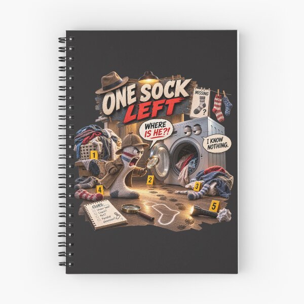 Item preview, One Sock Left – Another Case Goes Cold designed and sold by Golden Era Studio.