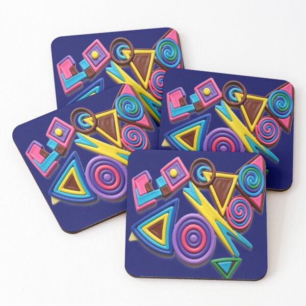 Item preview, shape language C br colorful geometric abstract design designed and sold by SmashingDeals.