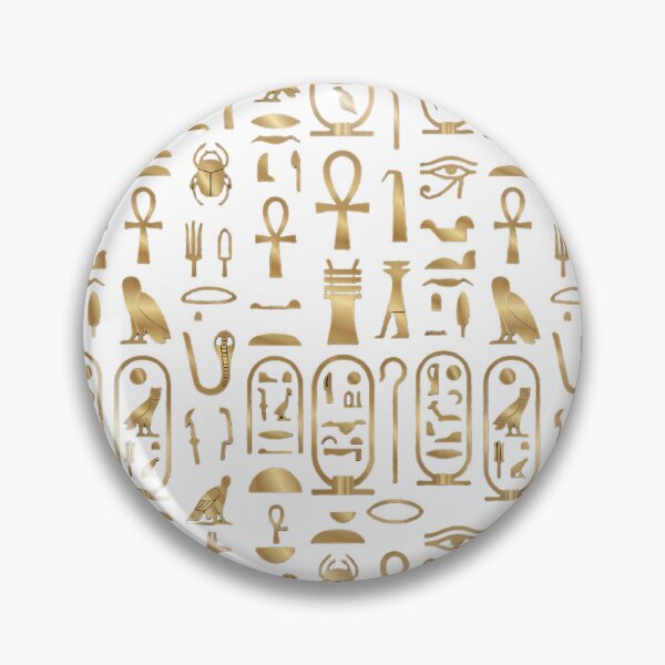 Item preview, Ancient Egyptian Hieroglyphs Golden Pattern Streetwear T-Shirt, Phone Case & Mask designed and sold by SupernovaNote.