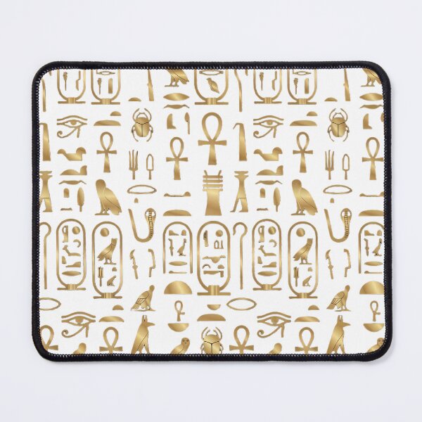 Item preview, Ancient Egyptian Hieroglyphs Golden Pattern Streetwear T-Shirt, Phone Case & Mask designed and sold by SupernovaNote.