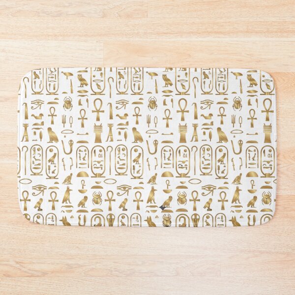 Item preview, Ancient Egyptian Hieroglyphs Golden Pattern Streetwear T-Shirt, Phone Case & Mask designed and sold by SupernovaNote.