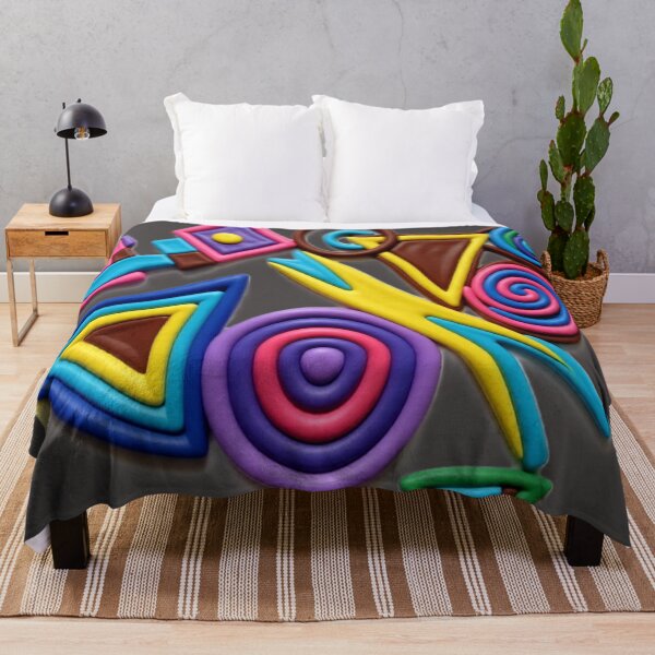 Item preview, shape language C br colorful geometric abstract design designed and sold by SmashingDeals.