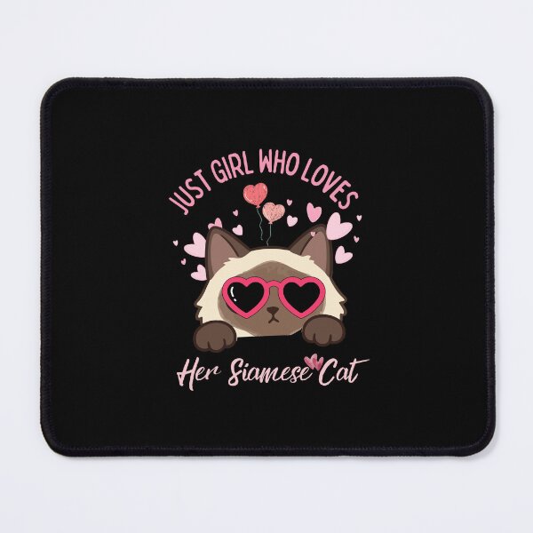 Item preview, Just A Girl Who Loves Her Siamese Cat Heart Sunglasses Cute Pink Hearts designed and sold by Fateh-Kro ⭐⭐⭐⭐⭐.