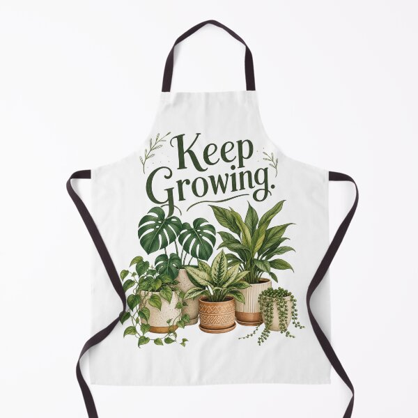 Item preview, Plant Parent Keep Growing – Lush Green Aesthetic Pots – Hand-Drawn Indoor Jungle Art designed and sold by bobscraze.