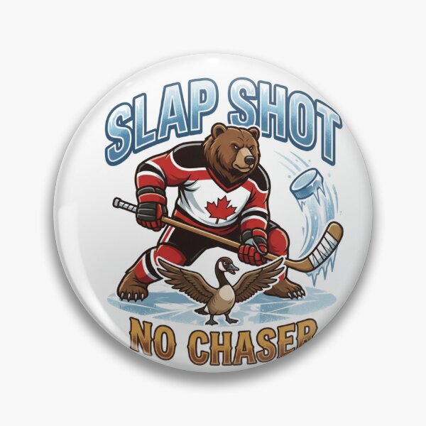 Item preview, Bear Knuckle Hockey — Funny Canadian Hockey Bear T-Shirt | Wildlife Sports Tee designed and sold by Canadian Spirit.