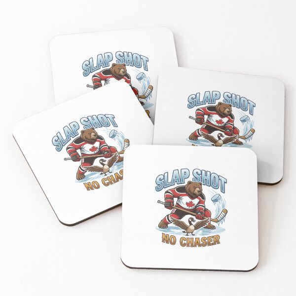 Item preview, Bear Knuckle Hockey — Funny Canadian Hockey Bear T-Shirt | Wildlife Sports Tee designed and sold by Canadian Spirit.