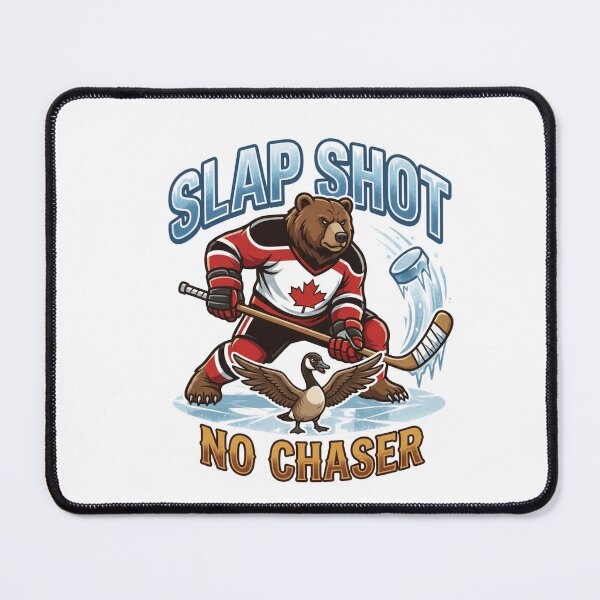 Item preview, Bear Knuckle Hockey — Funny Canadian Hockey Bear T-Shirt | Wildlife Sports Tee designed and sold by Canadian Spirit.