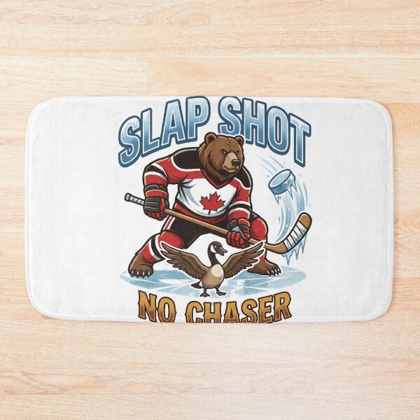 Item preview, Bear Knuckle Hockey — Funny Canadian Hockey Bear T-Shirt | Wildlife Sports Tee designed and sold by Canadian Spirit.