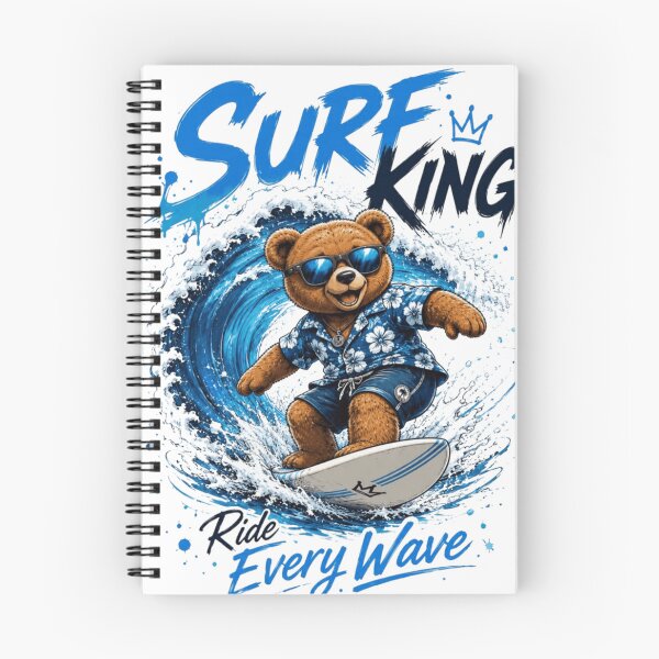 Item preview, Surf King Ride Bear Everywhere – Beach Surfing Lifestyle Design designed and sold by RajDeals.
