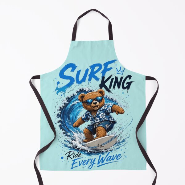 Item preview, Surf King Ride Bear Everywhere – Beach Surfing Lifestyle Design designed and sold by RajDeals.