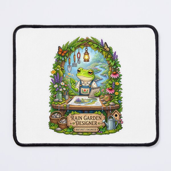 Item preview, Rain Garden Designer | Frog Gardener | Nature’s Engineer designed and sold by MrDev.