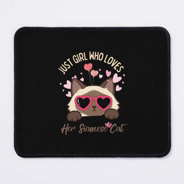 Item preview, Just A Girl Who Loves Her Siamese Cat Heart Sunglasses Cute Pink Hearts designed and sold by Fateh-Kro ⭐⭐⭐⭐⭐.