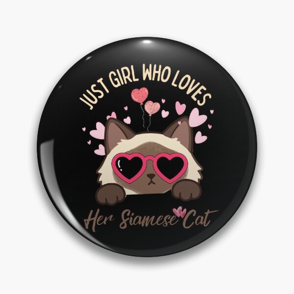 Item preview, Just A Girl Who Loves Her Siamese Cat Heart Sunglasses Cute Pink Hearts designed and sold by Fateh-Kro ⭐⭐⭐⭐⭐.