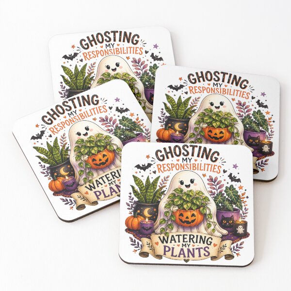 Item preview, Ghosting My Responsibilities Watering My Plants – Funny Halloween Plant Lover designed and sold by CottageGardenCo.
