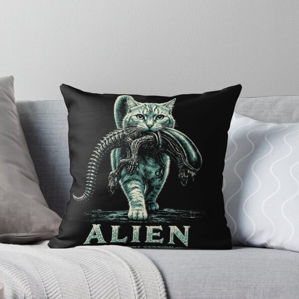 Item preview, Cat Carrying Alien Creature designed and sold by OceanBandwear.