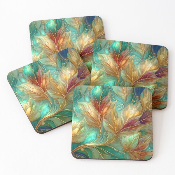 Item preview, Abstract Autumn Leaves Botanical Art | Maple Fall Nature Illustration designed and sold by MargaretWiktor.