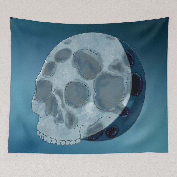 Item preview, Pastel Goth Lunar skull designed and sold by Juditangelo.