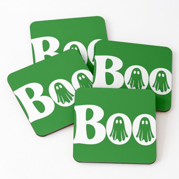 Item preview, Boo Ghost Halloween for Dark or Black background designed and sold by BearLoveDesign.