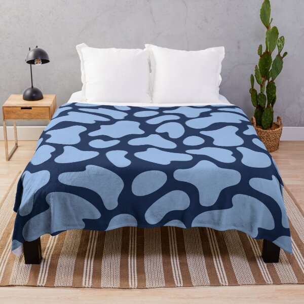 Item preview, Modern Graphic Cow Print Pattern | Dark Blue designed and sold by Frohyou.