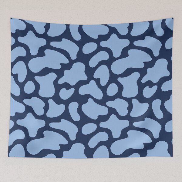 Item preview, Modern Graphic Cow Print Pattern | Dark Blue designed and sold by Frohyou.