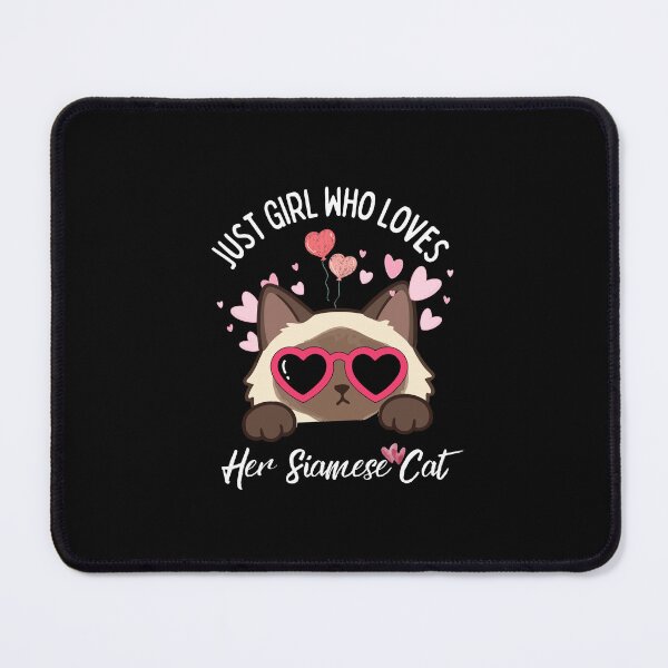 Item preview, Just A Girl Who Loves Her Siamese Cat Heart Sunglasses Cute Pink Hearts designed and sold by Fateh-Kro ⭐⭐⭐⭐⭐.