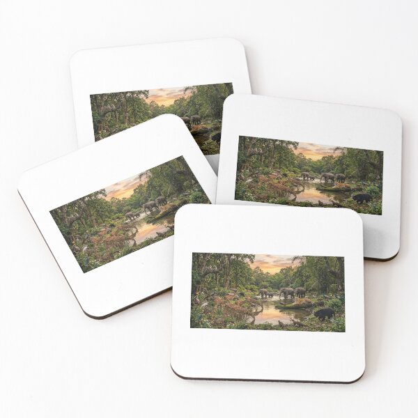 Item preview, Lush Forest Oasis: Wildlife at the Watering Hole designed and sold by Ak-art-shop.