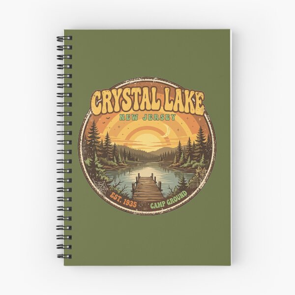 Item preview, Friday the 13th Vintage Crystal Lake New Jersey Camp Ground Graphic - 1970s Retro Horror Aesthetic  designed and sold by ICANTWithoutCOFFEE.