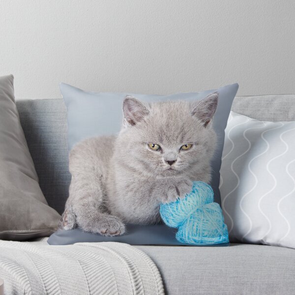 Item preview, Fluffy gray kitten designed and sold by utekhina.