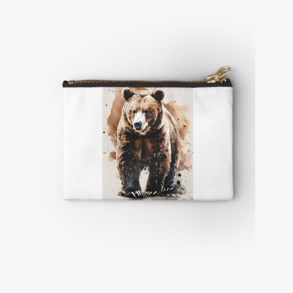 Item preview, Majestic Grizzly Bear Watercolor Portrait designed and sold by tamararasnowi.