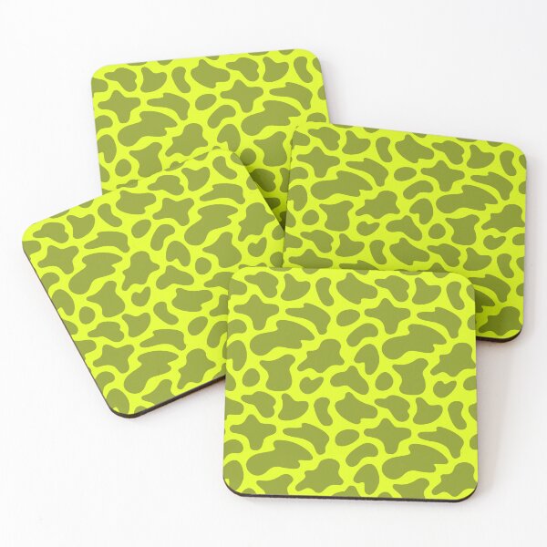 Item preview, Modern Graphic Cow Print Pattern | Bright Chartreuse designed and sold by Frohyou.