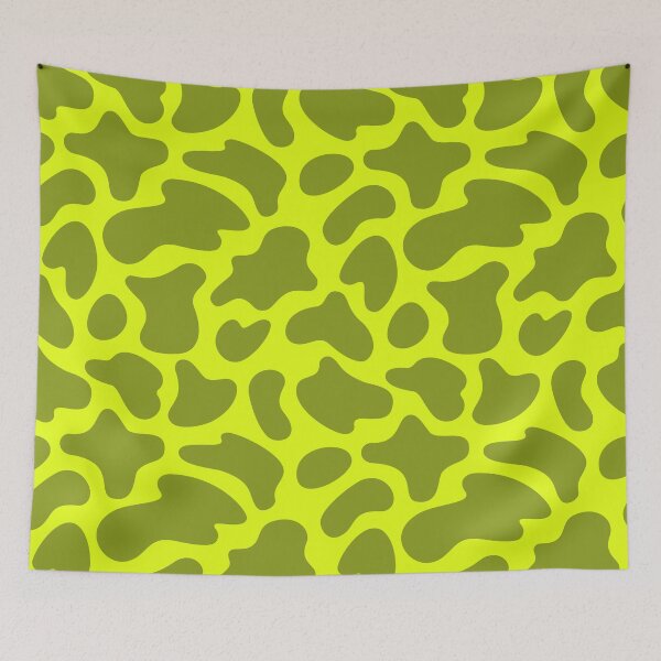 Item preview, Modern Graphic Cow Print Pattern | Bright Chartreuse designed and sold by Frohyou.