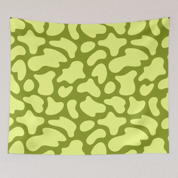 Item preview, Modern Graphic Cow Print Pattern | Dark Chartreuse designed and sold by Frohyou.