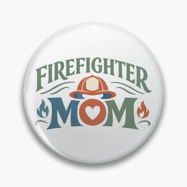 Item preview, Firefighter Mom Helmet & Heart – Funny Firefighter Gift designed and sold by stylishdzign.
