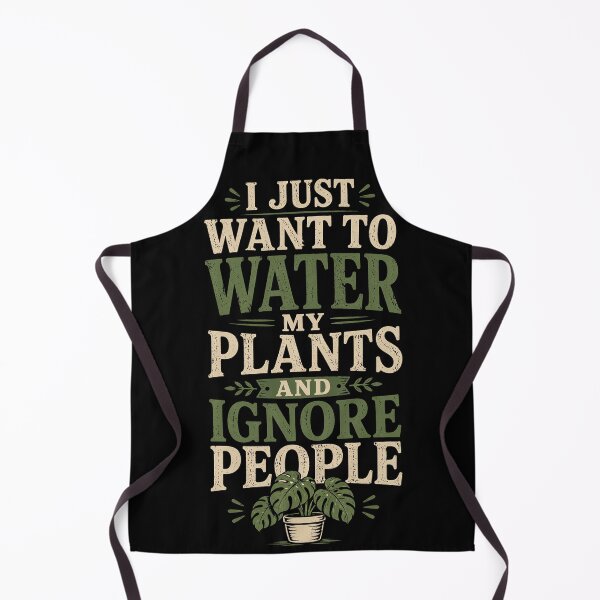Item preview, I Just Want to Water My Plants and Ignore People Funny Plant Lover Design designed and sold by ArtFromBeyond.
