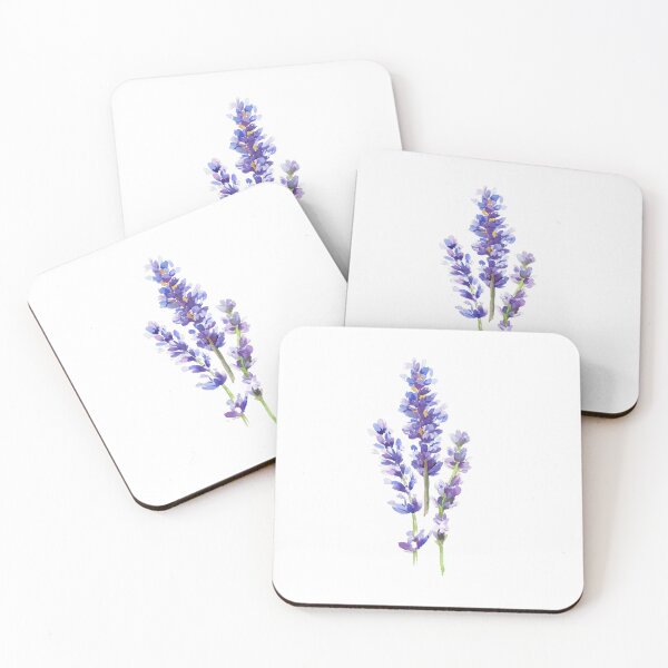 Item preview, Lavender Flowers Watercolor Soft Purple Botanical Floral Art designed and sold by art-tee-ua.