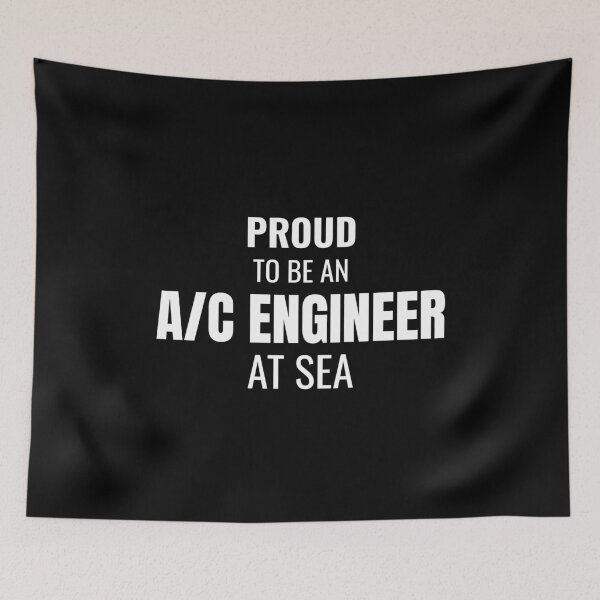 Item preview, Proud to be an A/C Engineer at Sea (White) designed and sold by ShipCrewNation.