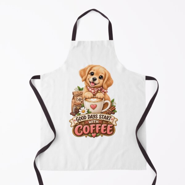 Item preview, Good Days Start With Coffee – Cute Golden Retriever Coffee Lover designed and sold by HO•Designs.