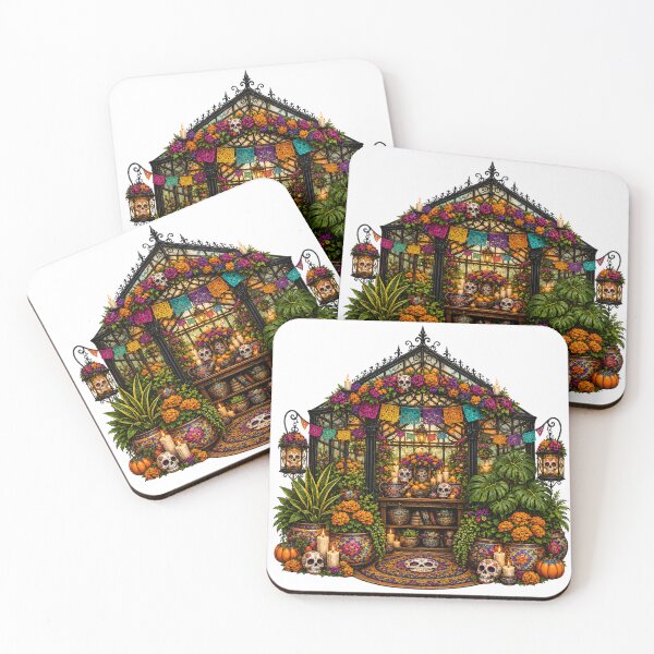 Item preview, Día de los Muertos Greenhouse – Plant Lover Botanical Art designed and sold by CottageGardenCo.