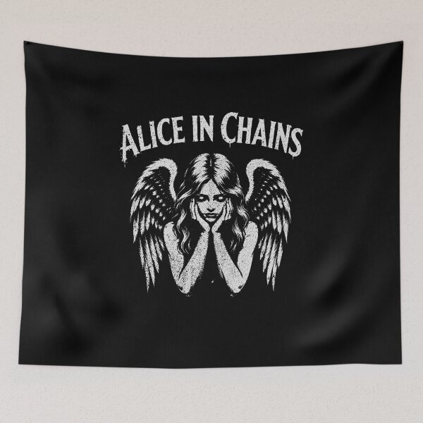 Item preview, Alice In Chains Angel Wings Grunge Rock Band Fan Vintage T-Shirt designed and sold by egabilo.