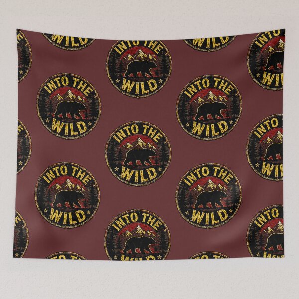 Item preview, Into The Wild | Vintage Bear and Mountain Patch designed and sold by AstronautMerch.