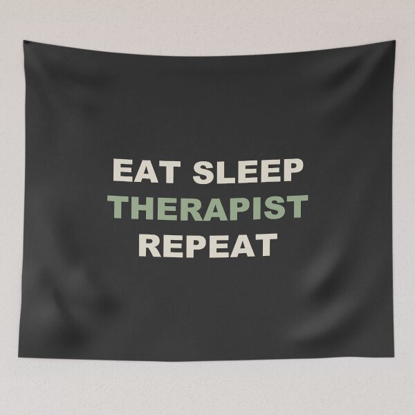 Item preview, Eat Sleep Therapist Repeat - Therapist designed and sold by RetroThreadWorks.