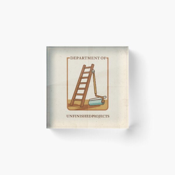 Item preview, Department of Unfinished Projects Retro Poster designed and sold by PictorialWhimsy.