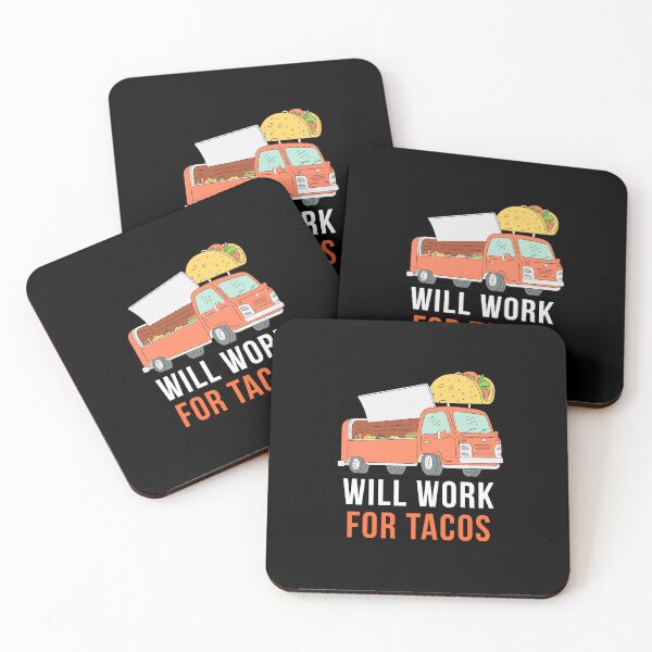 Item preview, Will Work For Tacos Funny Food Humor T-Shirt Taco Lover Gift Foodie Tee Work Humor designed and sold by TongTang.