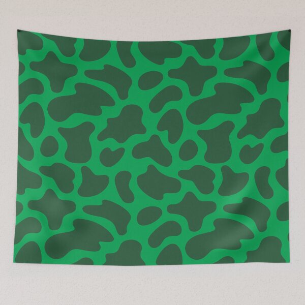 Item preview, Modern Graphic Cow Print Pattern | Bright Green designed and sold by Frohyou.