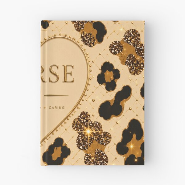Item preview, Glam Leopard Nurse – Gold & Beige Animal Print designed and sold by HO•Designs.