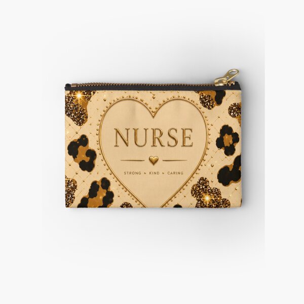 Item preview, Glam Leopard Nurse – Gold & Beige Animal Print designed and sold by HO•Designs.